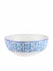 Cryspo Trio Cereal Serving Bowl Round made of Porcelain Blue with Diameter 16cm