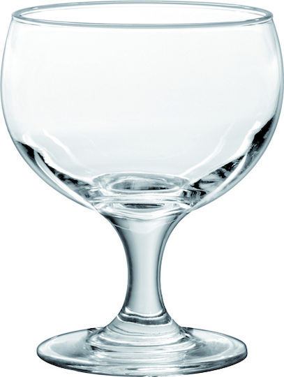 Borgonovo Ice Cream Serving Bowl Round Glass Transparent with Diameter 9.2cm 6pcs