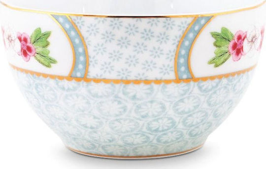 PiP Studio Blushing Birds Star Flower Bol de Servire pentru Înghețată Rotund din Porțelan Alb cu Diametru 9.5buc