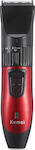 Kemei KM-730 Rechargeable Hair Clipper Red KM-730