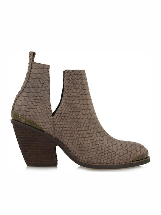 West 588 Women's Cowboy Boots with High Heel Brown