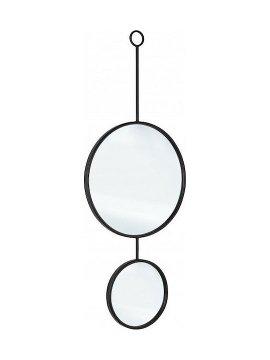 Bizzotto Regular Wall Mirror Full Length with Black Metallic Frame 133x52cm 1pcs