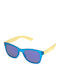 Police Men's Sunglasses with Blue Plastic Frame S1944U43B