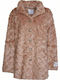 RINO PELLE Women's Dutch camel plush ecological fur with collar