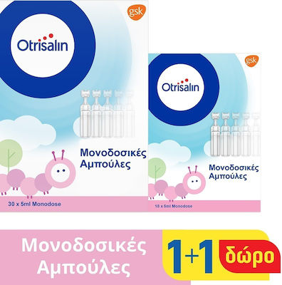 Otrisalin Single Use Plastic Ampoules Ampullen mit Kochsalzlösung für Babys 240ml