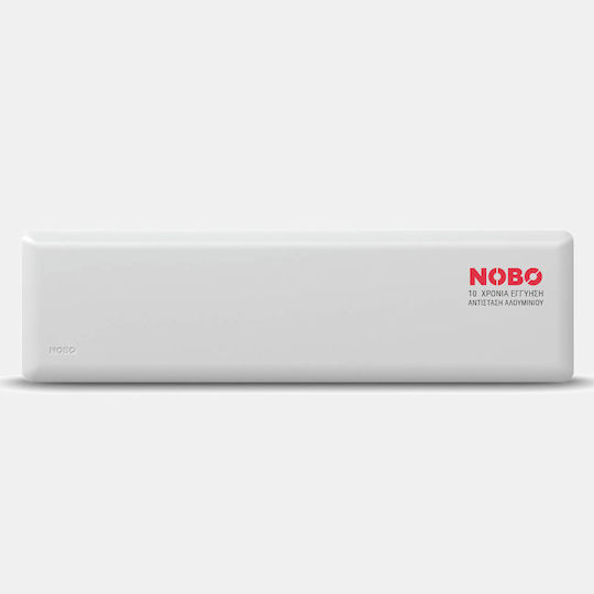 Nobo NTL2N12 Slimline Convector Heater Wall 1250W with Electronic Thermostat 152.5x20cm White