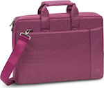 Rivacase Central 8231 Τσάντα Ώμου / Χειρός για Laptop 15.6" σε Μωβ χρώμα