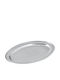 AGC Metall Oval Serviertablett in Silber Farbe 45.72x45.72cm 00101511 1Stück