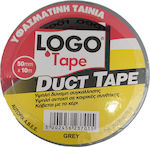 Logo Duct Tape Black Αυτοκόλλητη Υφασμάτινη Ταινία Μαύρη 50mmx10m