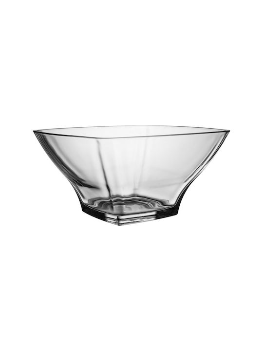 Espiel Σαλατιέρα Stephanie Glass Salad Bowl Διάφανη 23x23x12cm