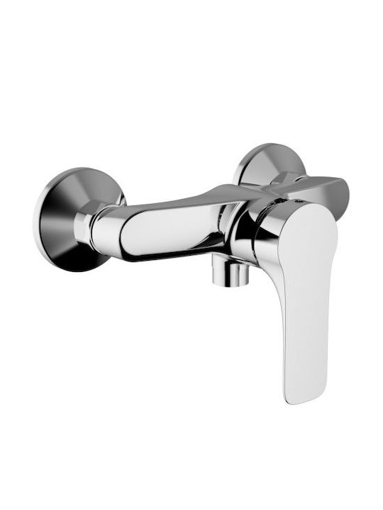 Ottone Meloda Veraby Mixing Shower Shower Faucet Silver