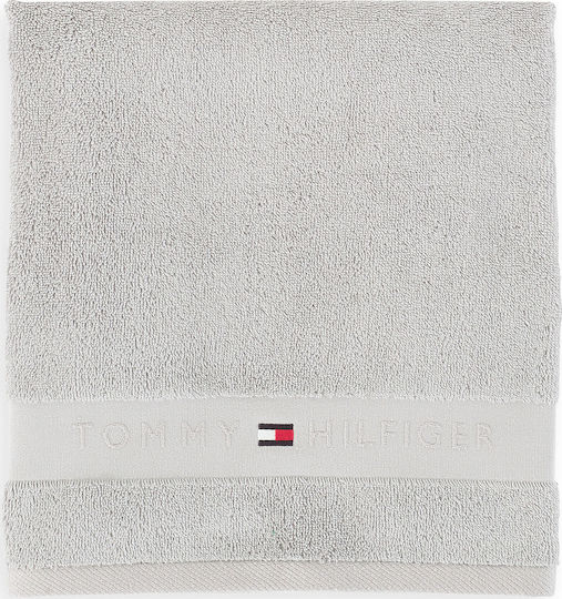 Tommy Hilfiger Πετσέτα Χεριών Legend 40x60εκ. Silver Βάρους 540gr/m²