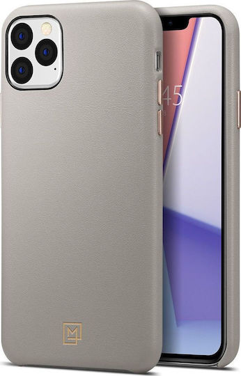 Spigen La Manon Calin Umschlag Rückseite Synthetisches Leder Beige (iPhone 11 Pro)