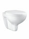 Grohe Bau Toaletă montată pe perete Fără margine Albă