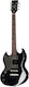 Harley Benton DC-200 Electric Guitar for Left-handed SG with HH Pickup Configuration Black
