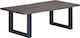 Rectangular Solid Wood Coffee Table Ash L115xW60xH40cm