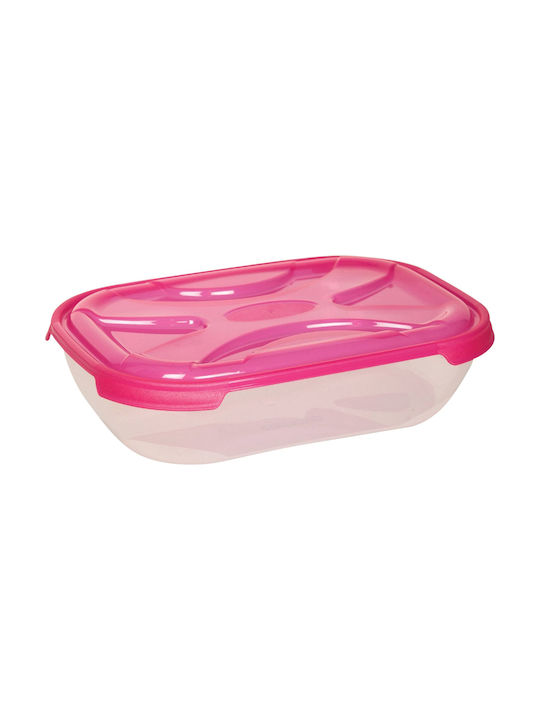 Cyclops Fresco Lunch Box Plastic Ροζ Suitable for for Lid for Microwave Oven 2100ml 1pcs