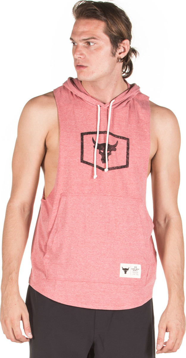 under armour project rock sleeveless hoodie