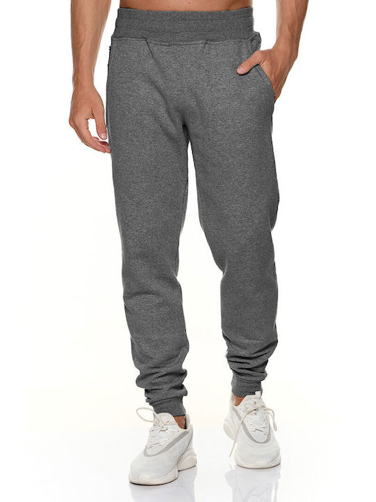 Bodymove Men's Sweatpants with Rubber Ανθρακί
