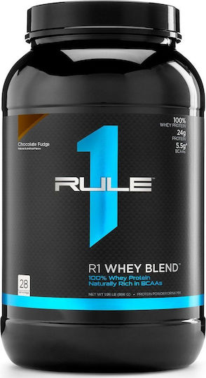 Rule1 R1 Whey Blend Протеин Суроватъчен с Вкус Chocolate Fudge 896гр