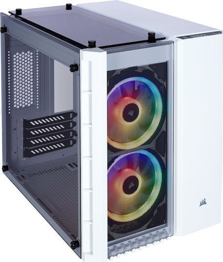 Corsair Crystal Series 280X RGB Gaming Middle Tower Carcasă Calculator cu Fereastră Laterală Alb