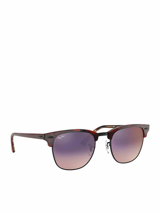 Ray Ban Clubmaster Sunglasses with Black Tartar...