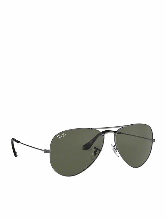 Ray Ban Aviator Unisex Sunglasses with Gray Met...