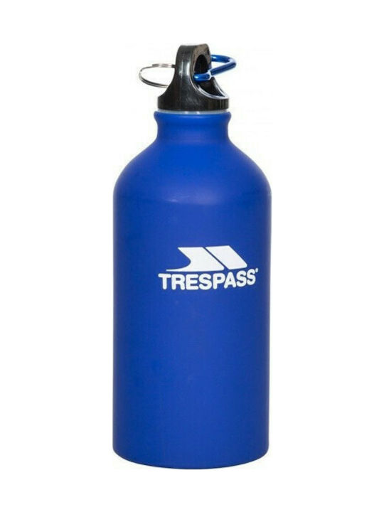 Trespass Swig Aluminum Water Bottle 500ml Blue