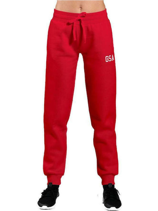 GSA 37-29103 Pantaloni Trening Cu Elastic Roșii