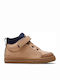 Cusco Honey Suede Παιδικά Μποτάκια με Σκρατς Καφέ