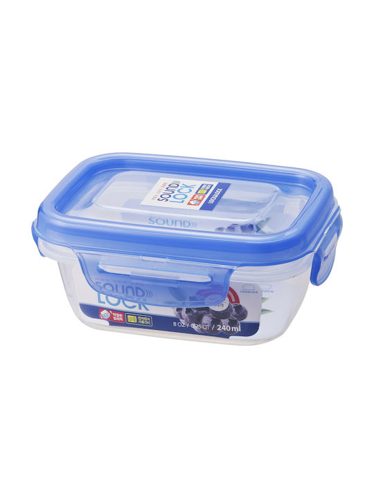 Lock&Lock Lunch Box Plastic Μπλε Suitable for for Lid for Microwave Oven 850ml 1pcs