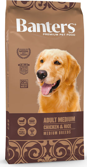 Banters Adult Medium 3kg Dry Food for Adult Medium Breed Dogs with Chicken and Rice