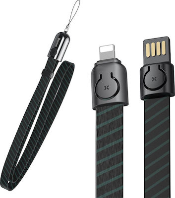 Baseus Plat / Cheiță USB-A la Cablu Lightning Negru 0.85m (CALJL-BW1)