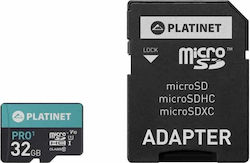 Platinet Pro1 microSDHC 32GB Clasa 10 U1 UHS-I cu adaptor