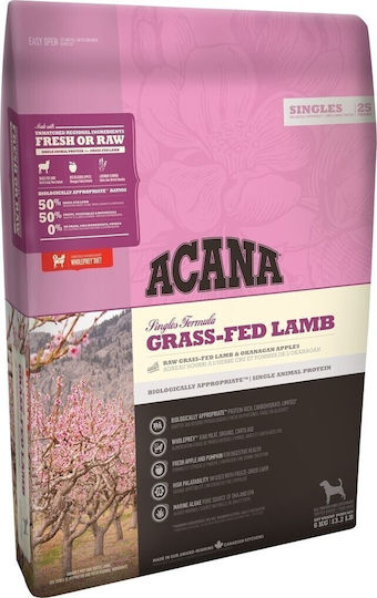 Acana Grass Fed Lamb 2kg Dry Food Grain-Free for Adult Dogs with Lamb