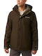 Columbia Bugaboo II 3 in 1 Herren Winter Jacke Lässig Wasserdicht Khaki