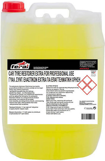 Feral Reifenglanzmittel Extra Flüssig Polieren für Bereifung Auto 20lt