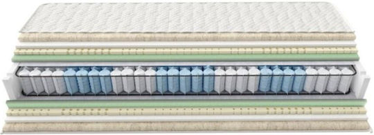 Strom Eco Therapy Διπλό Ανατομικό Στρώμα Foam / Latex Διπλής Όψης 150x200cm με Ανεξάρτητα Ελατήρια