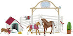 Schleich-S Miniature Toy Horse Club Hannah’s Guest Horses with Ruby the Dog for 5-12 Years