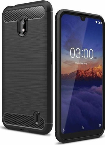 Umschlag Rückseite Silikon Schwarz (Nokia 2.2)