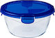 Pyrex Cook & Go Δοχείο Φαγητού Γυάλινο Μπλε 1.6lt