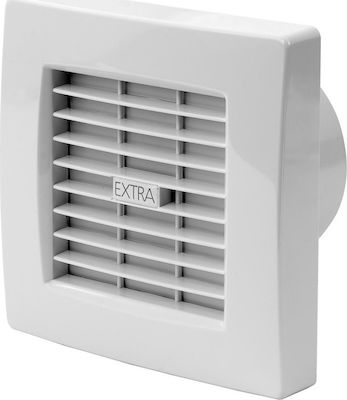 Europlast De perete Ventilator de Baie 100mm Alb