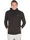 ASICS Herren Sweatshirt Jacke mit Kapuze und Taschen Schwarz