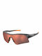 Polaroid Sunglasses with Gray Acetate Frame and Red Polarized Mirrored Lenses PLD7024/S M9LOZ