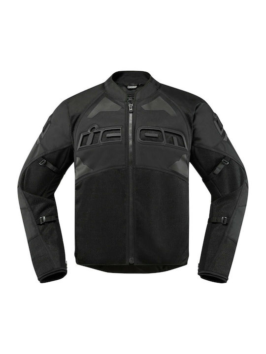 Icon Contra 2 Bărbătesc Jachetă de Motocicletă 4 Anotimpuri Negru