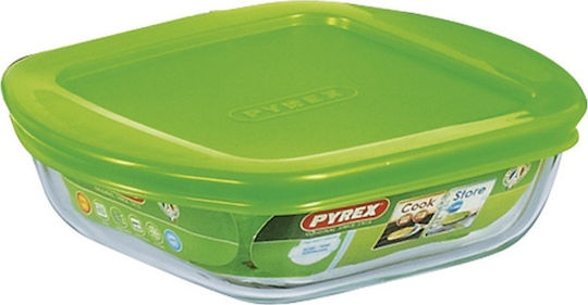 Pyrex Cook & Store Δοχείο Φαγητού Γυάλινο Πράσινο 2.3lt