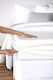 Living Home Чаршаф Полудвойно с Ластик 120x200+20см. Fine Jersey Weiss 0100 Бели 0100