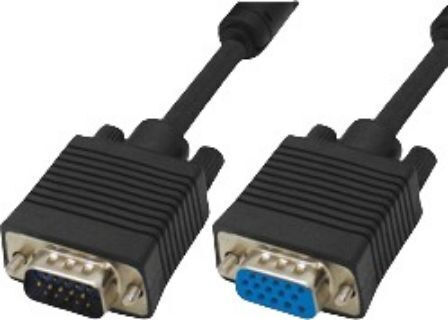 Vnzane Кабел VGA мъжки - VGA женски Черен 3м (04.001.0394)