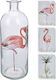 Zaros Vază Decorativă Sticlă Transparent 8x8x26.5cm 1buc