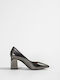 Women's Leather Pumps INDIANA 3-784-18509-27 SILVER